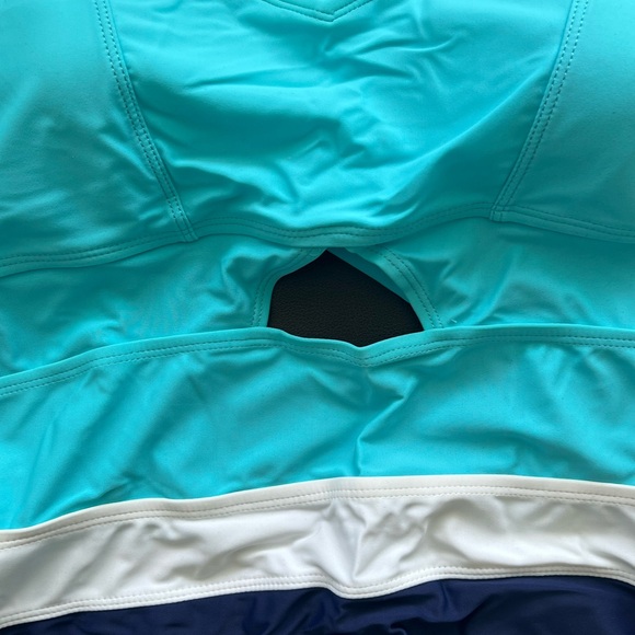 NWT Biki Blue Plus Size One Piece Swimsuit - Picture 5 of 9